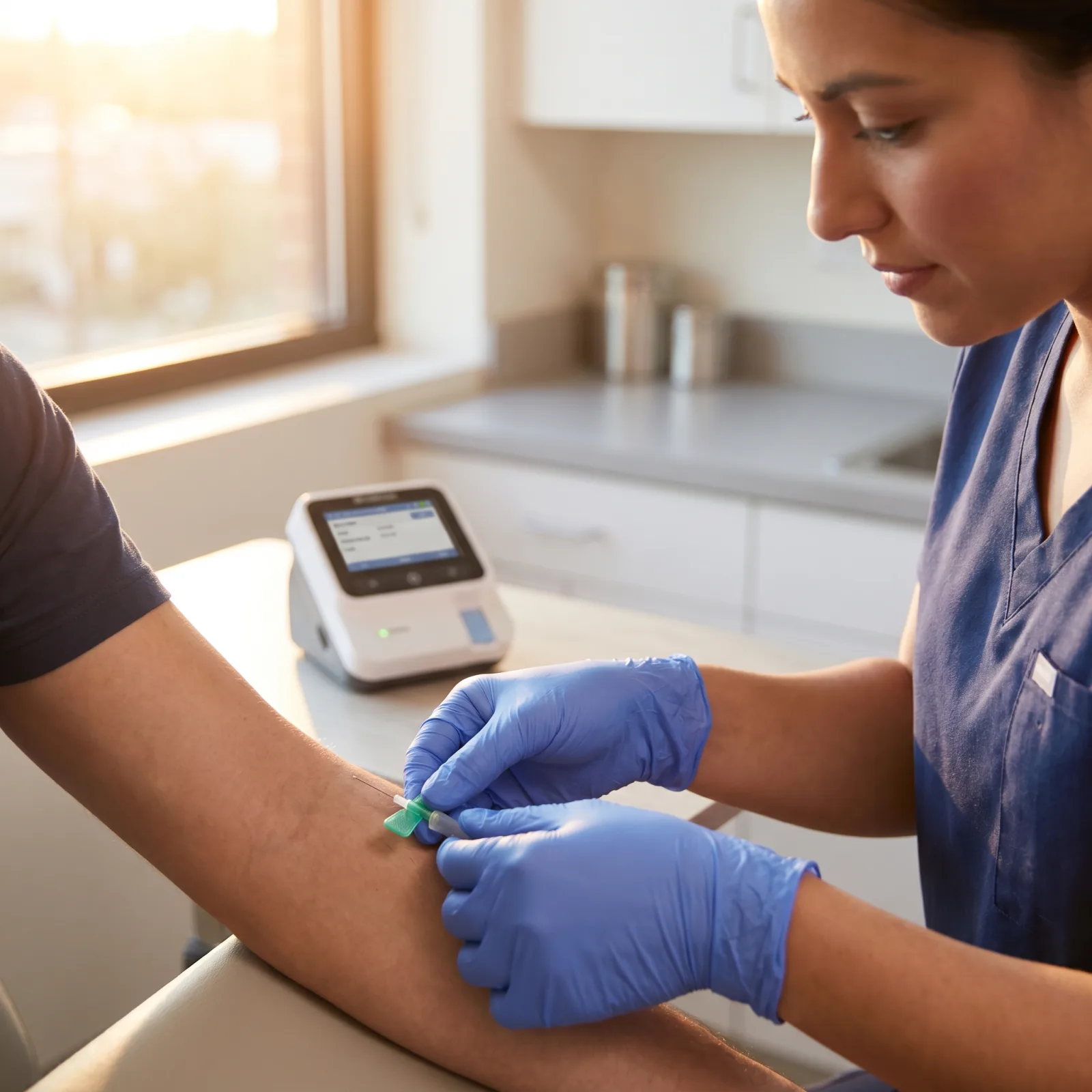 Cardiovascular health check at workplace